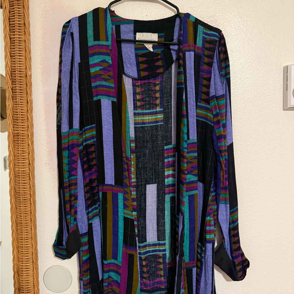 Colorful Geometric Pattern Dress - Picture 2 of 3